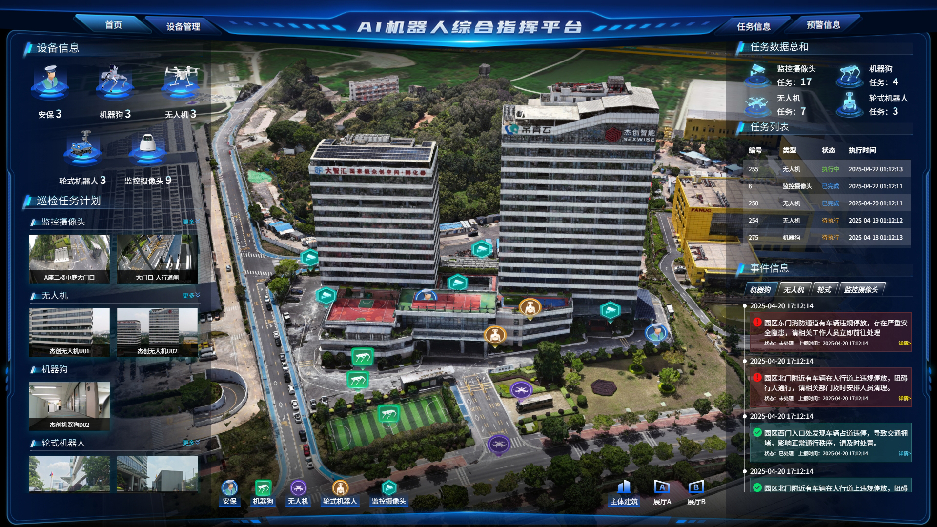 AI机械人综合指挥平台